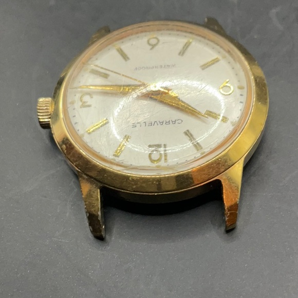 Vintage 1960s Caravelle Men's Manual Wind Mechanical Gold Tone Watch Runs Good! - Picture 4 of 5